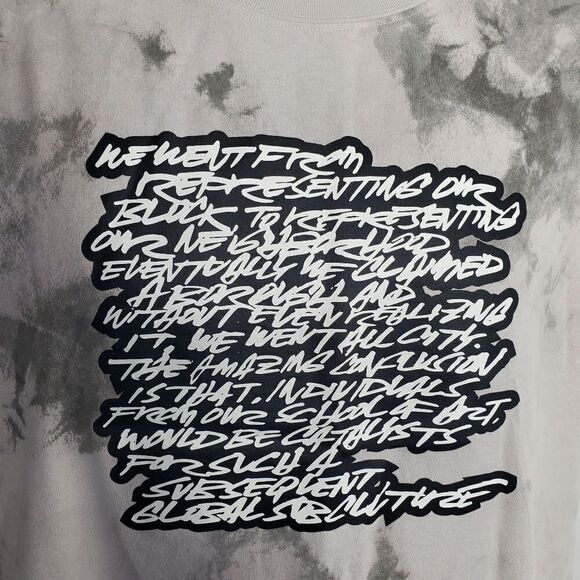 UNIQLO x FUTURA LABORATORIES shirt tie dye script t-shirt XS - Picture 2 of 6